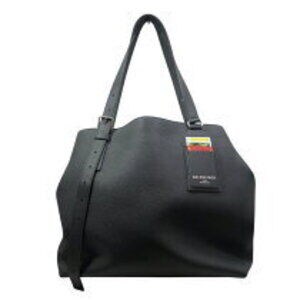 Balenciaga Credit Tote Bag gray grained calfskin leather